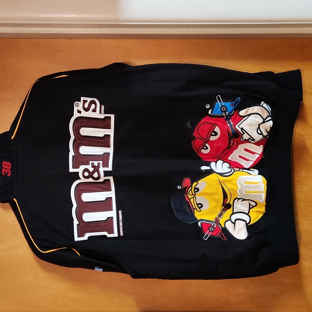 M&M'S Black Racing Bomber Jacket - Picture 3 of 3